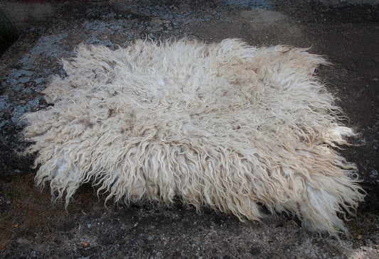 Handmade leather free wool rugs - alternative to the traditional sheepskin rug