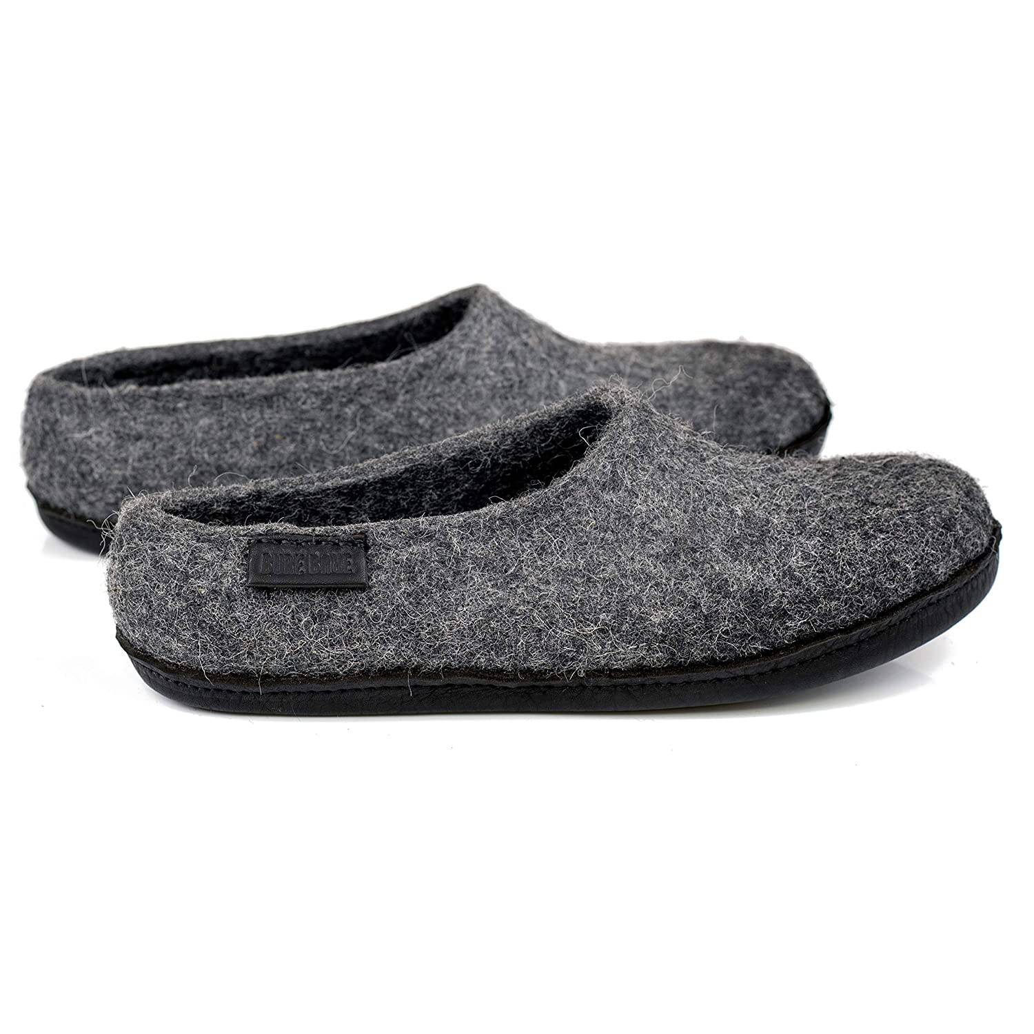 BureBure Felted Wool House Slippers for Women