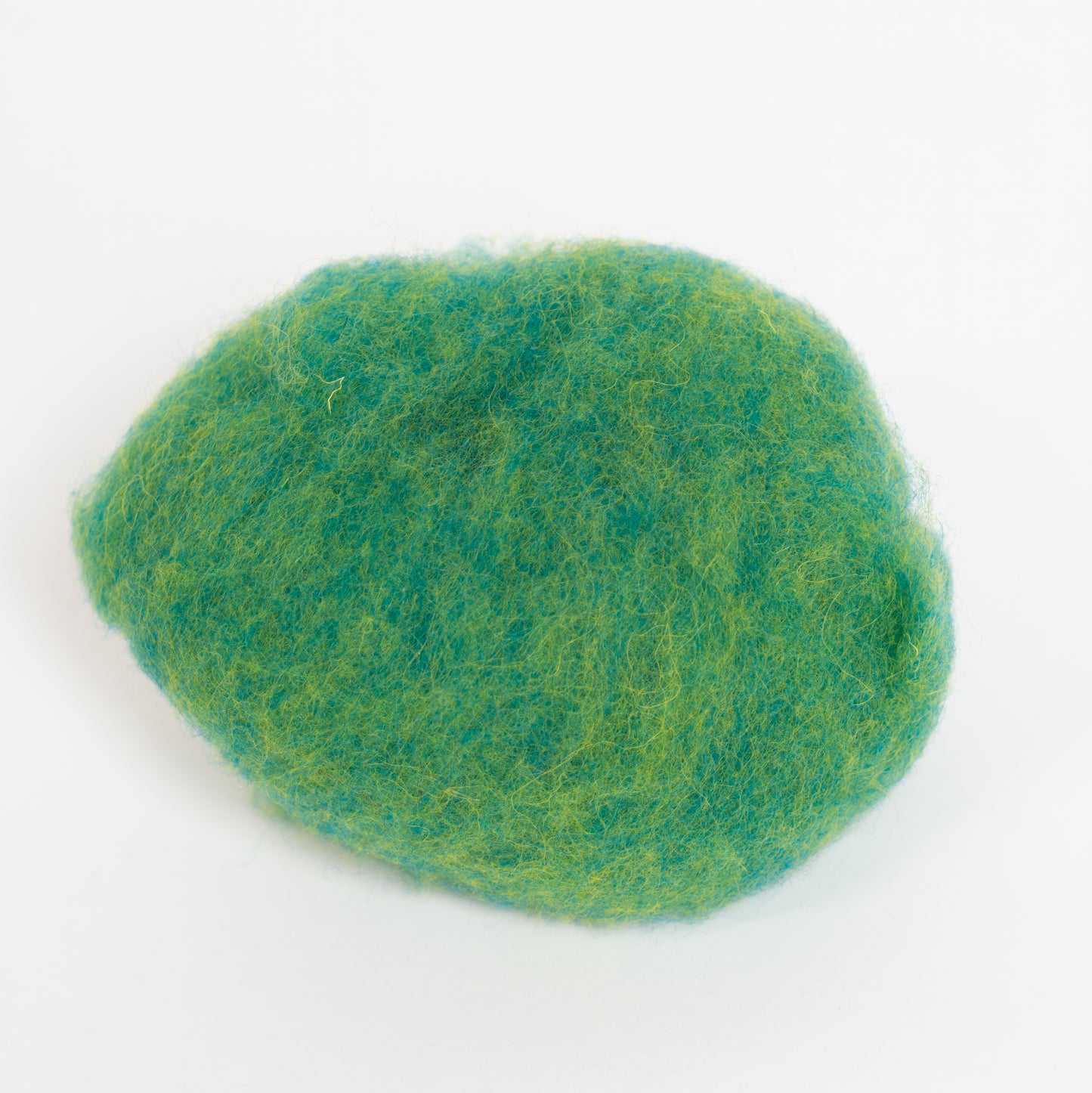 161 Melange Wasabi Green Bergschaf Wool for Wet Felting