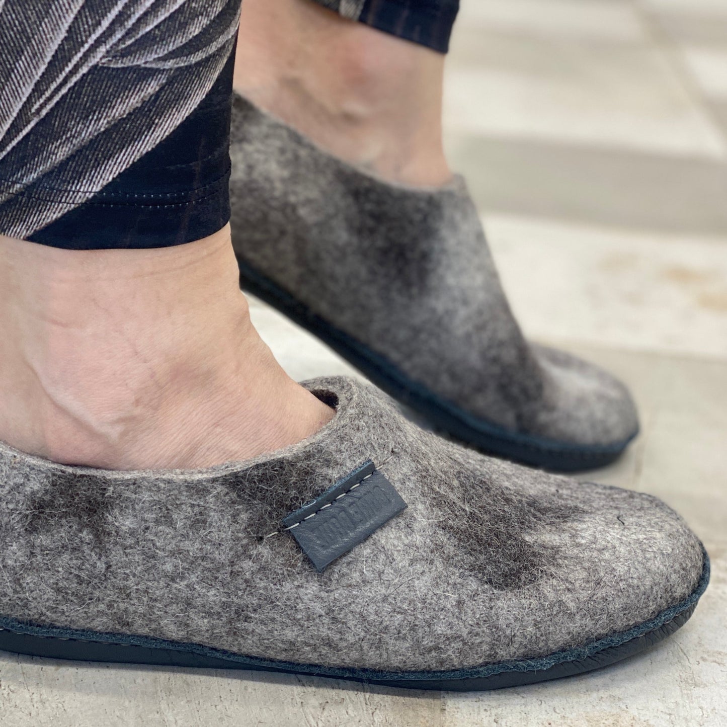 Slip-On Slippers SEMI-Grey Mix