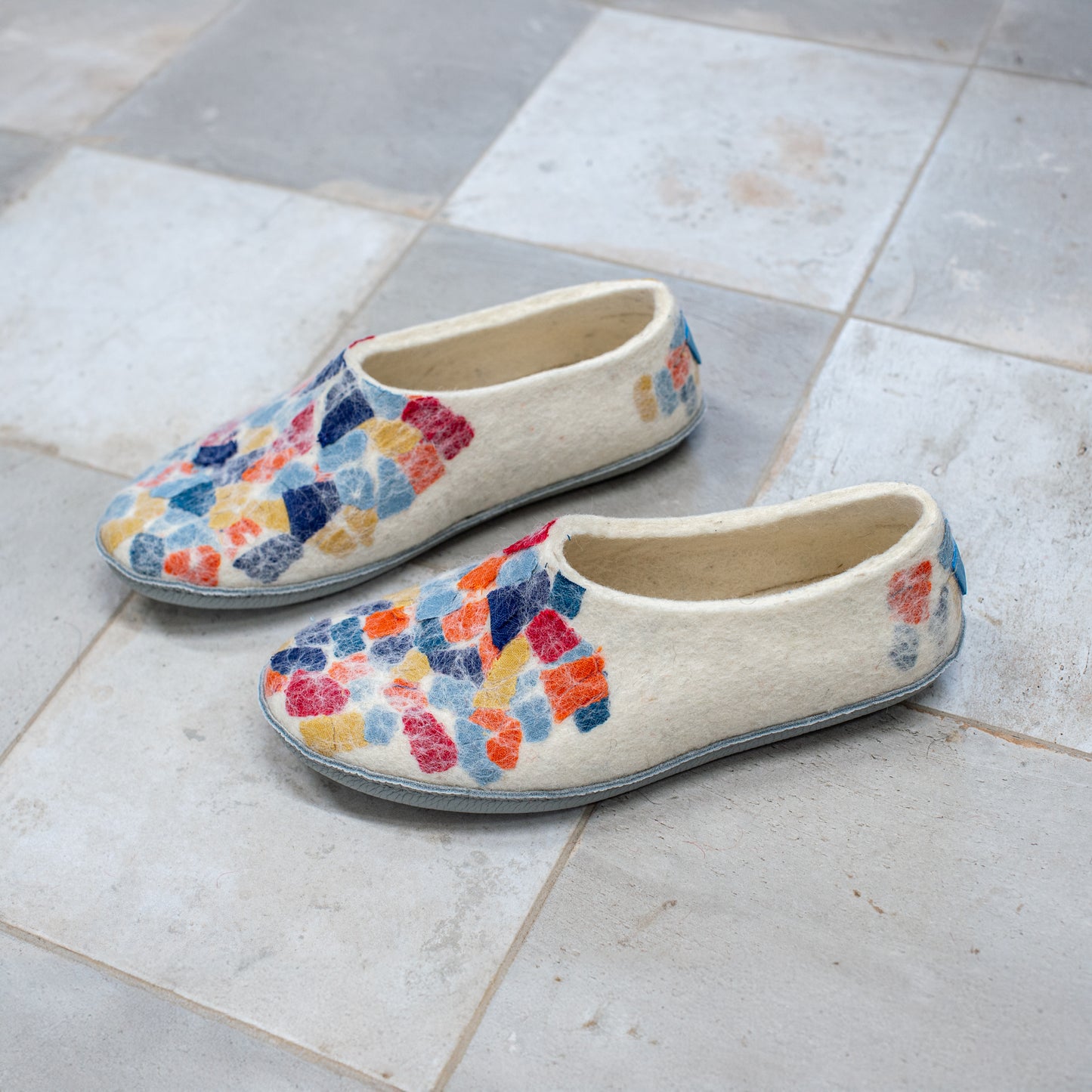 Wool and Linen - house slippers for women