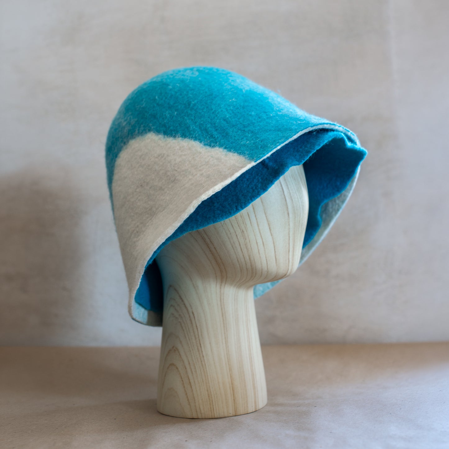 Reversible Extra Fine Merino Wool Sauna Hat