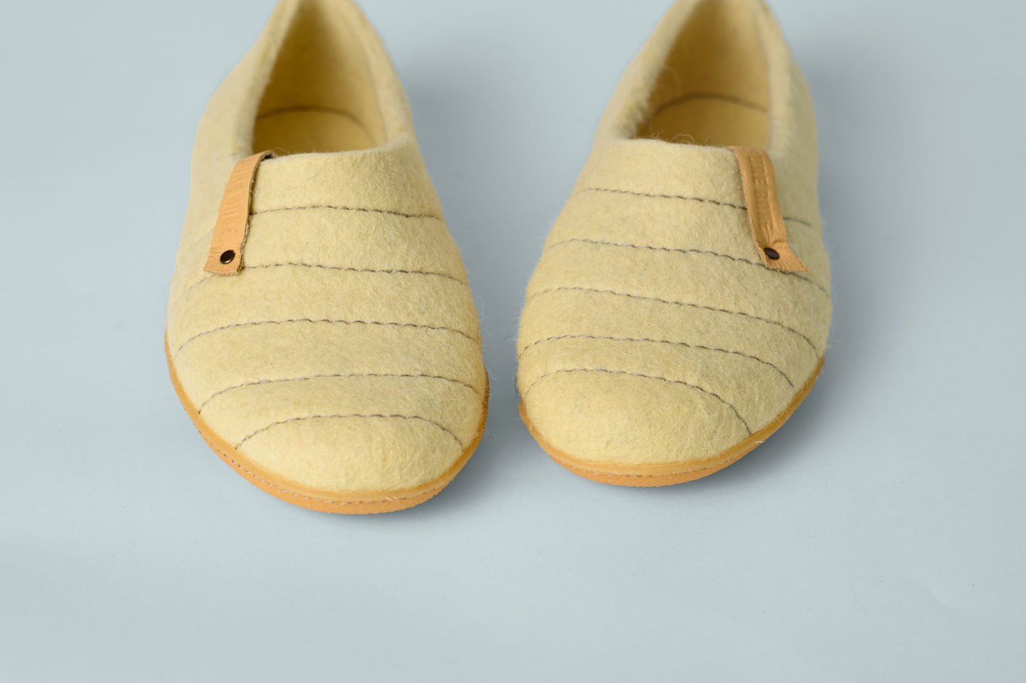 Cream COCOON Woolen Clogs