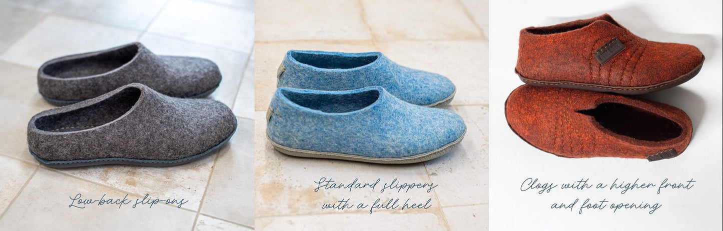 Prefelted Wool Slippers Set + Felting Lessons