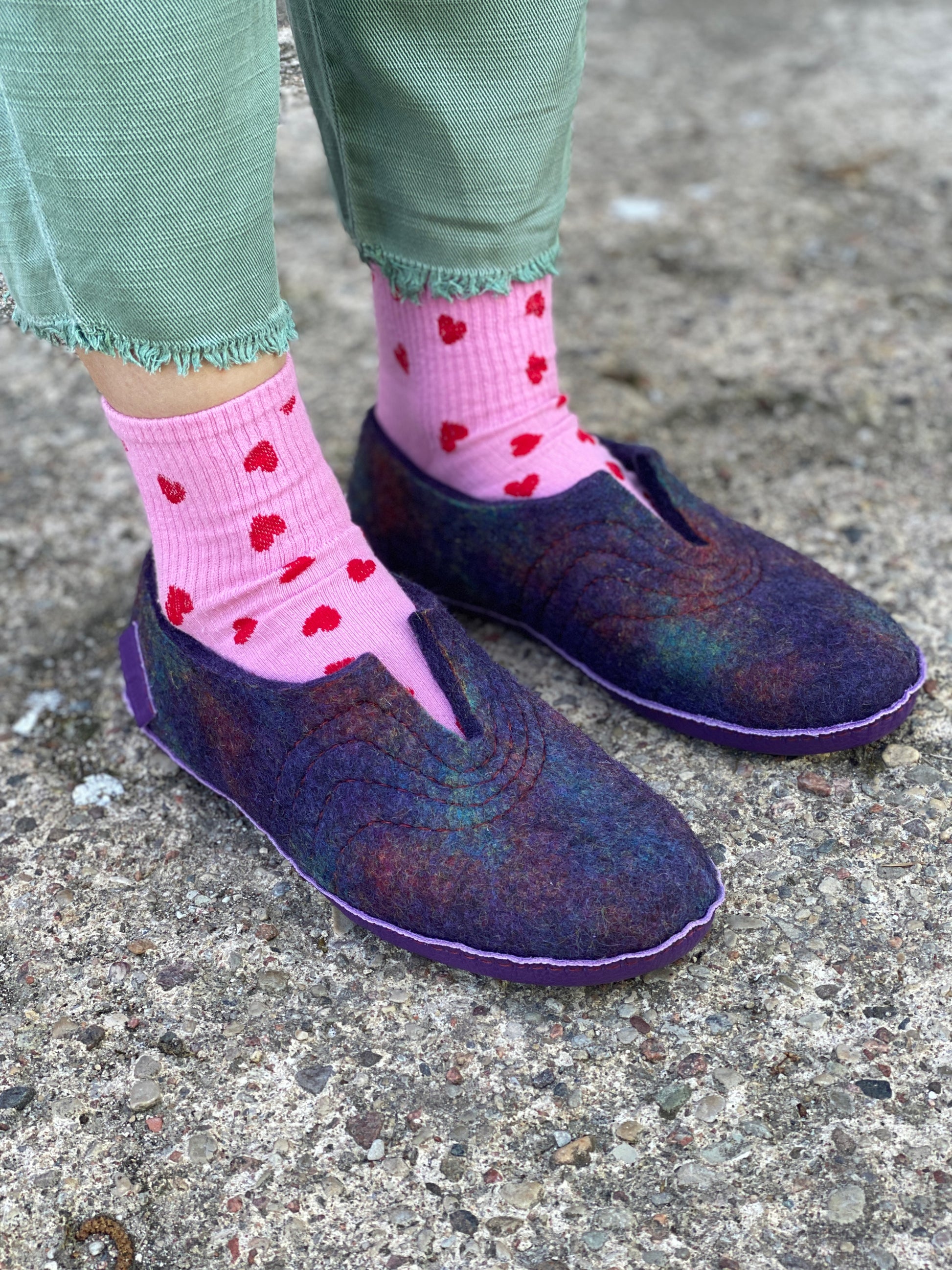 burebure boiled wool slippers