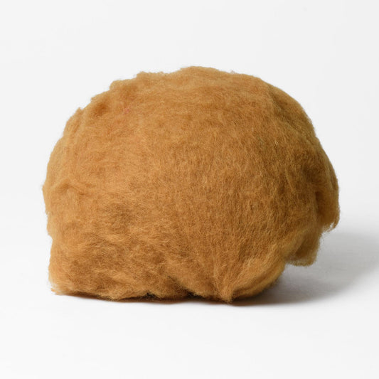 Dark Cheddar Carded Wool Batt for Sale