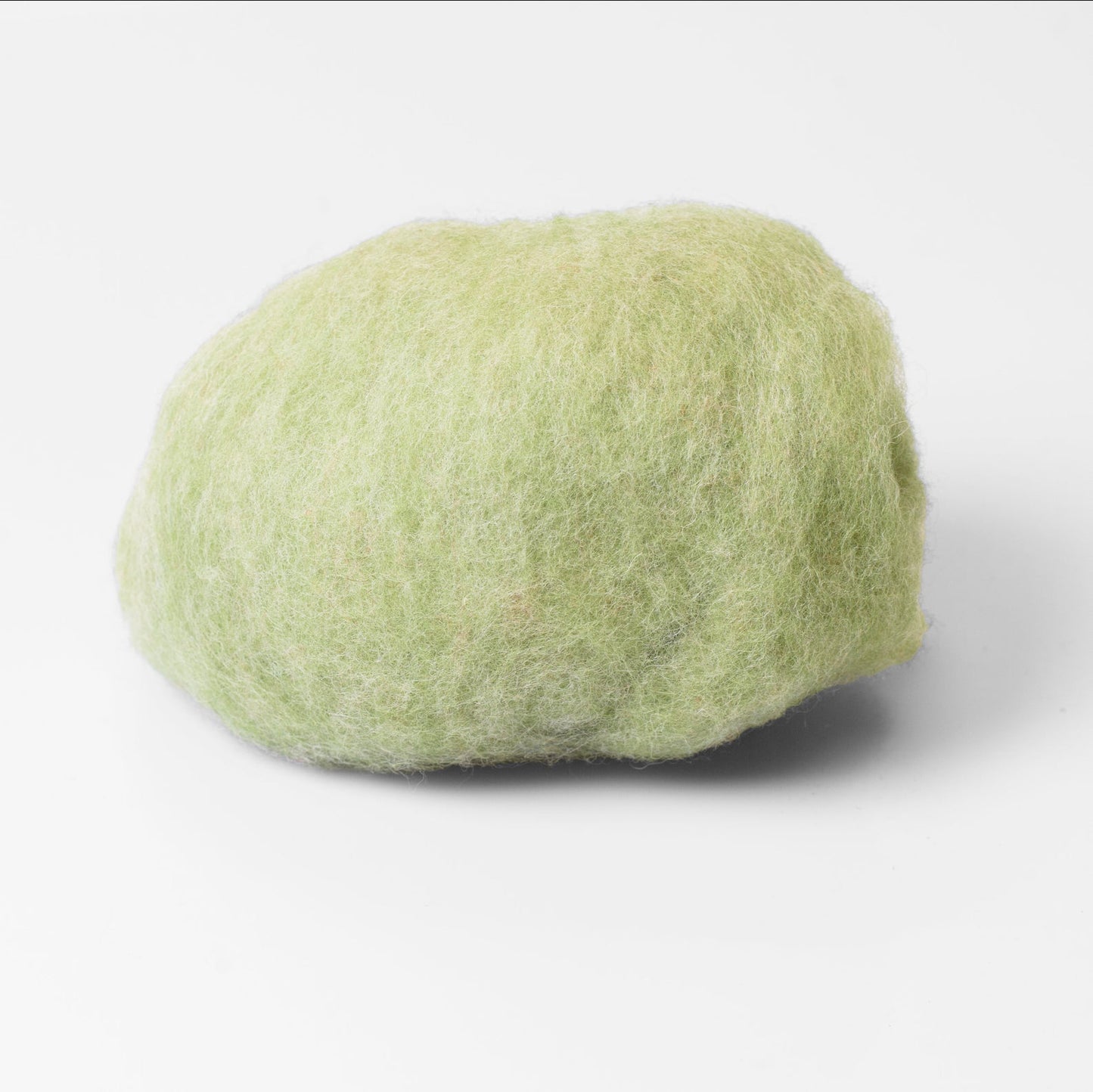 Pale Green Wet Felting Wool Batt for Shoes, Slippers, Hats makers
