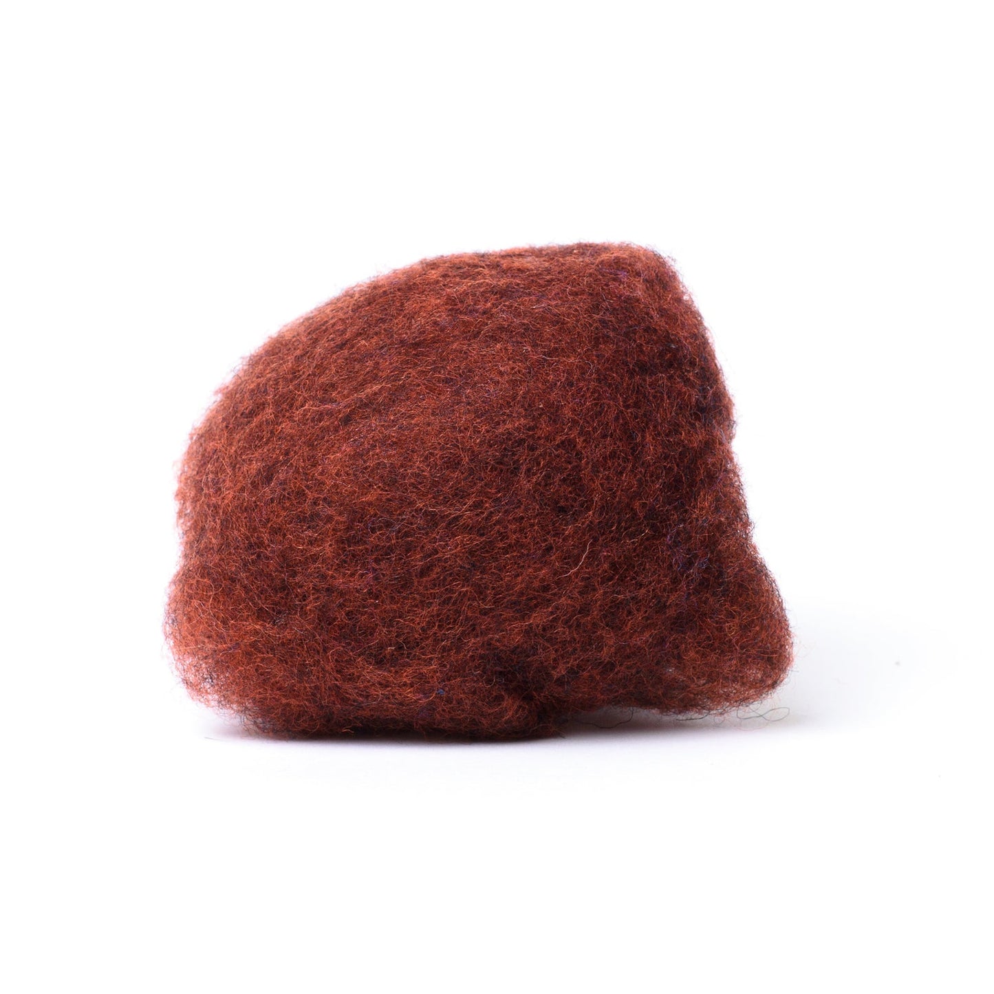 Dark Cinnamon Wet Felting Wool Batt for Felting Classes