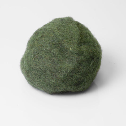 Dark Olive Wet Felting Wool from Tiroll Sheep