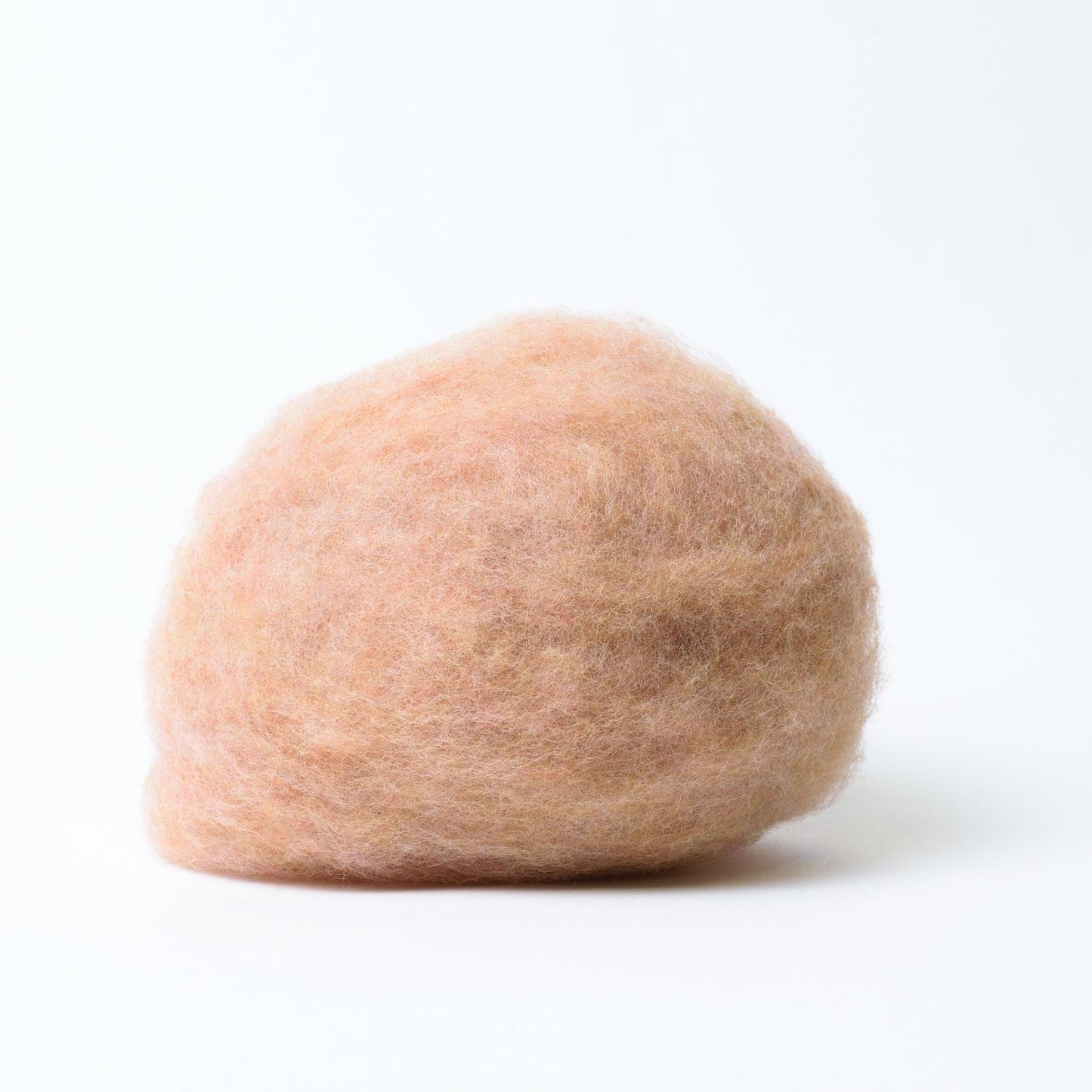 Powder Beige Carded Felting Wool for DIY Wet Felting