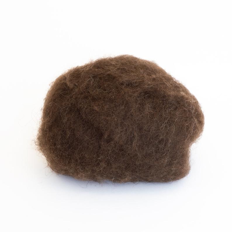 Best Organic Brown Sheep Wool for Wet Felting Workshops