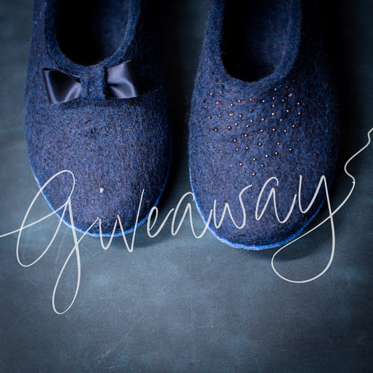 Chance to win BureBure felted wool ballet flats slippers!