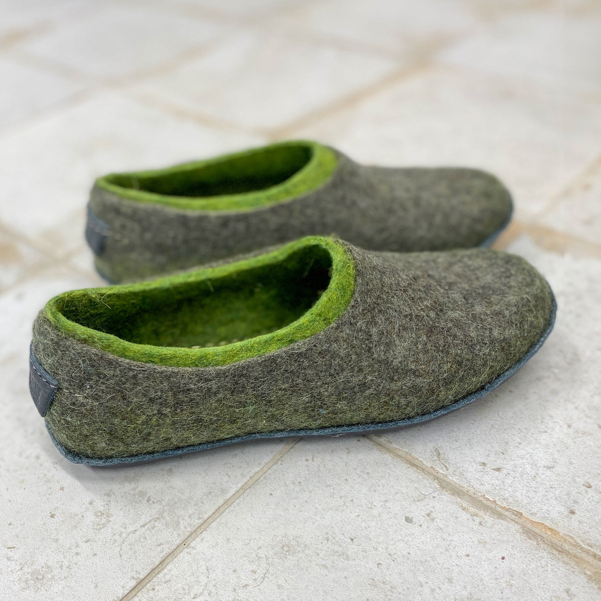 2in1 - Dual-Layered Felted Wool House Slippers for Men – BureBure Felt ...