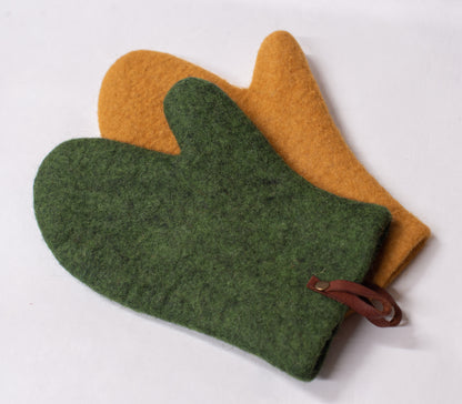 [felted_slippers],[wool_slippers], [burebure_slippers], [warm_wool_slippers], Felted wool oven mittens and pot holder set, BureBure shoes and slippers