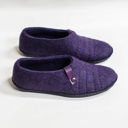 Purple Women's COCOON Clogs with Pull Loop