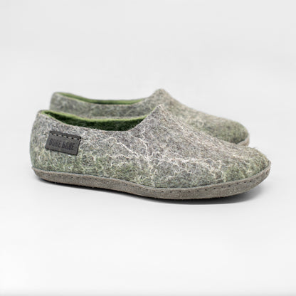 BURE Women's clogs slippers - Gray Linen