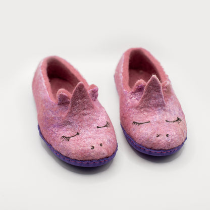 Pink Unicorn Slippers Youth (Eu 30/39)