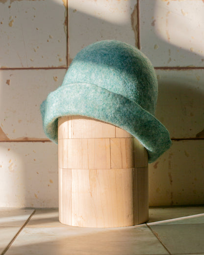 [felted_slippers],[wool_slippers], [burebure_slippers], [warm_wool_slippers], Felted Wool Sauna Hat - Custom Name Personalization Available, BureBure handmade felted wool slippers