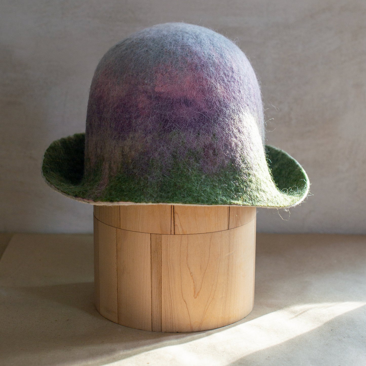 [felted_slippers],[wool_slippers], [burebure_slippers], [warm_wool_slippers], Felted Wool Sauna Hat - Custom Name Personalization Available, BureBure handmade felted wool slippers