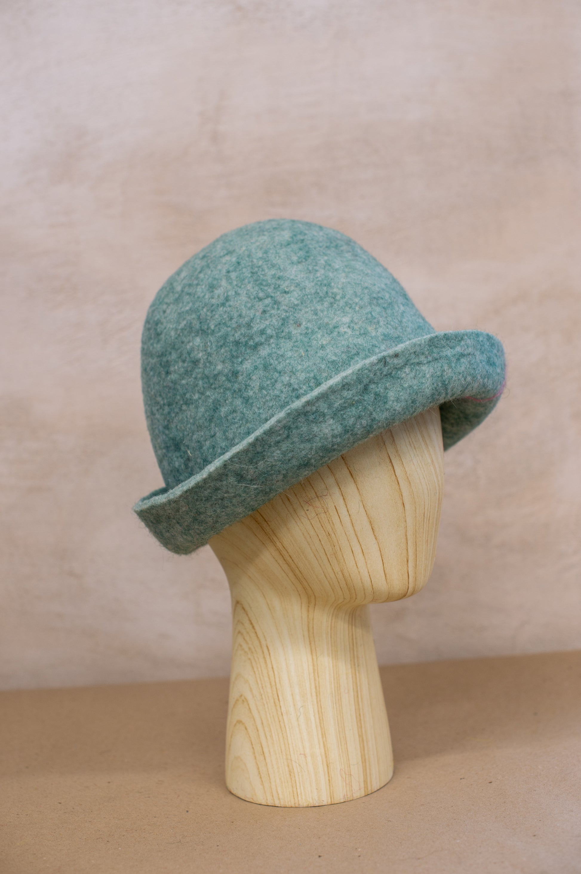 [felted_slippers],[wool_slippers], [burebure_slippers], [warm_wool_slippers], Medium-Coarse Wool Felted Sauna Hat – Custom Name Available, BureBure handmade felted wool slippers