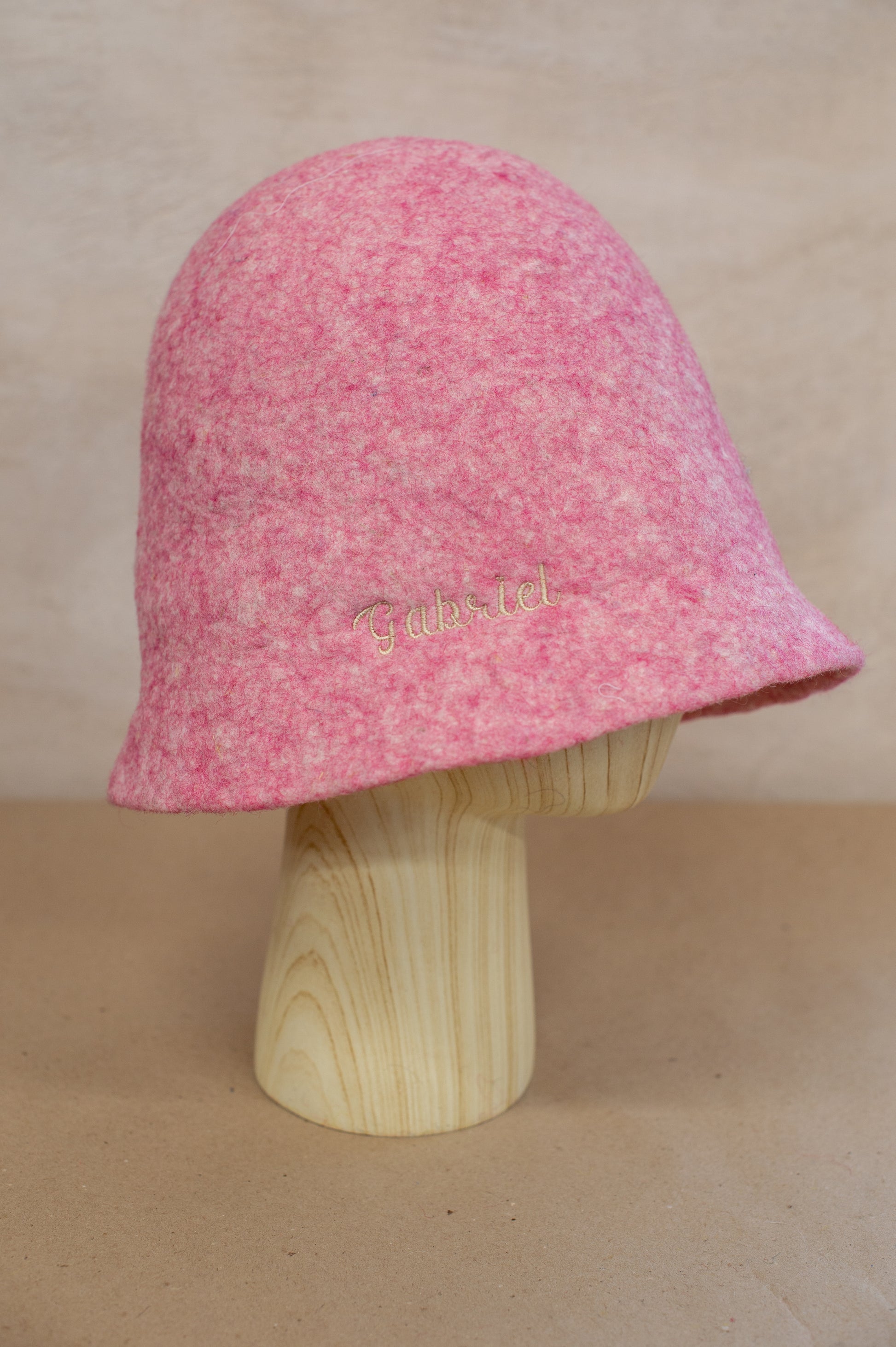 [felted_slippers],[wool_slippers], [burebure_slippers], [warm_wool_slippers], Medium-Coarse Wool Felted Sauna Hat – Custom Name Available, BureBure handmade felted wool slippers