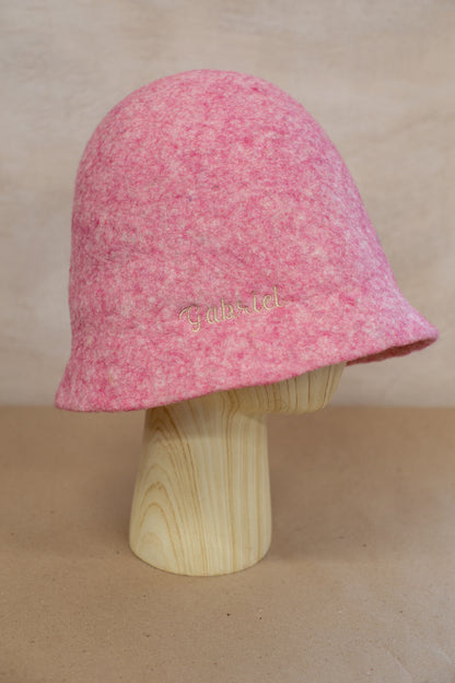 [felted_slippers],[wool_slippers], [burebure_slippers], [warm_wool_slippers], Medium-Coarse Wool Felted Sauna Hat – Custom Name Available, BureBure handmade felted wool slippers