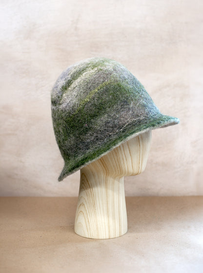 [felted_slippers],[wool_slippers], [burebure_slippers], [warm_wool_slippers], Thicker Double-Sided Felted Soft Wool Sauna Hat – Custom Name Available, BureBure handmade felted wool slippers