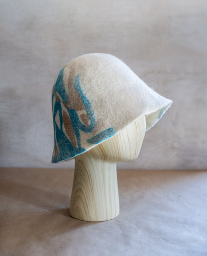 Reversible Extra Fine Merino Wool Sauna Hat