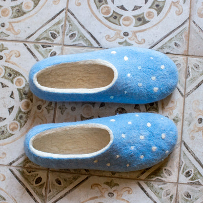 Two-Tone Extra Soft Merino Felt Slippers – Cashmere Feel