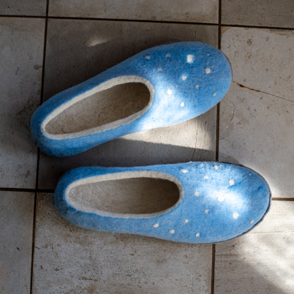 Two-Tone Extra Soft Merino Felt Slippers – Cashmere Feel