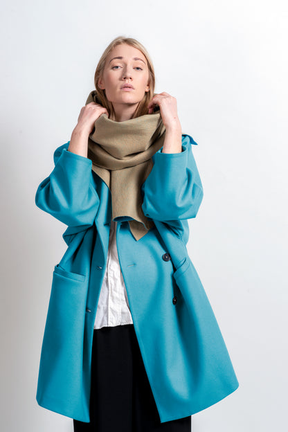 Two-Tone Extra Soft Merino Felt Scarf – Cashmere Feel
