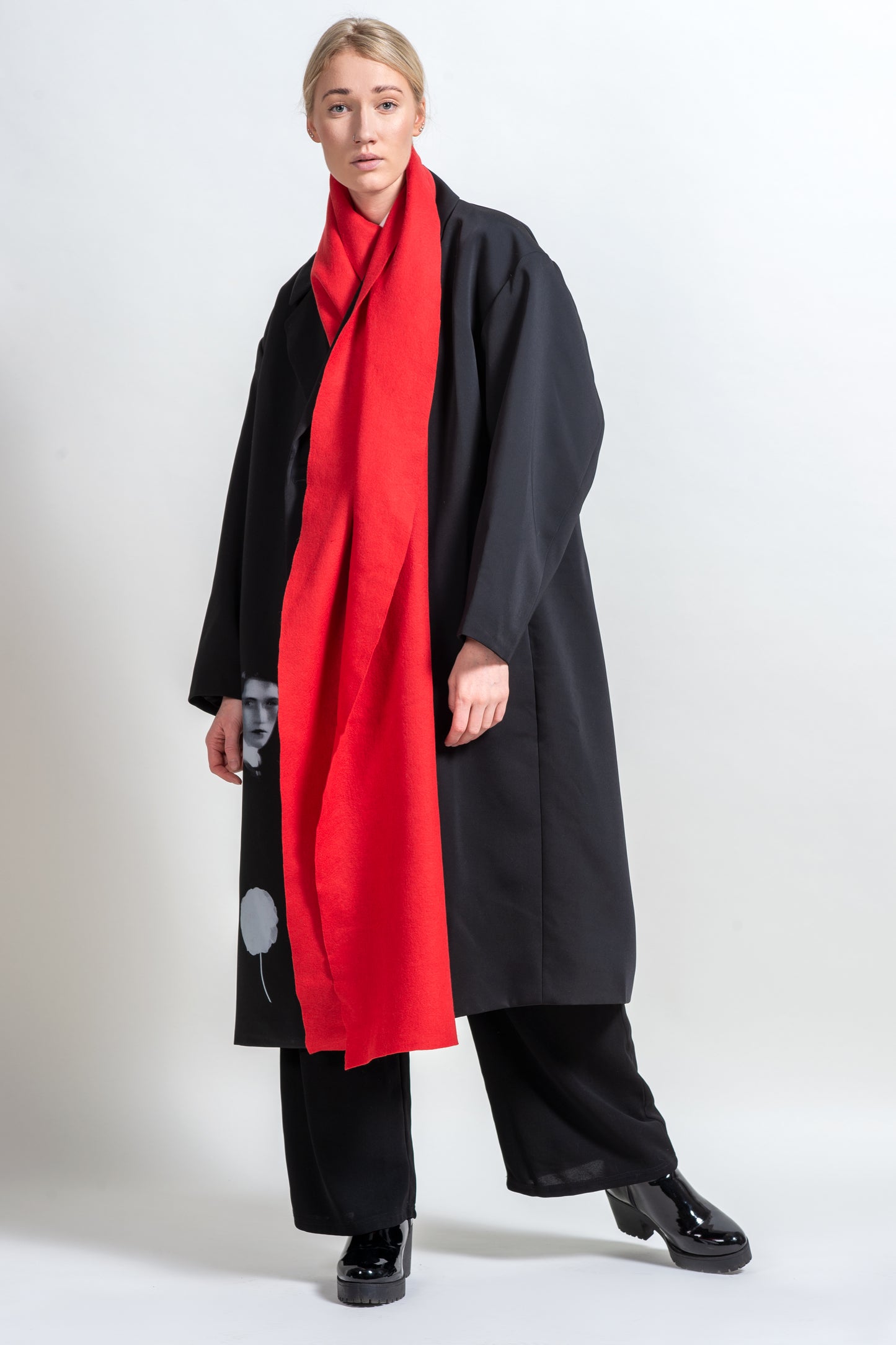 Two-Tone Extra Soft Merino Felt Scarf – Cashmere Feel