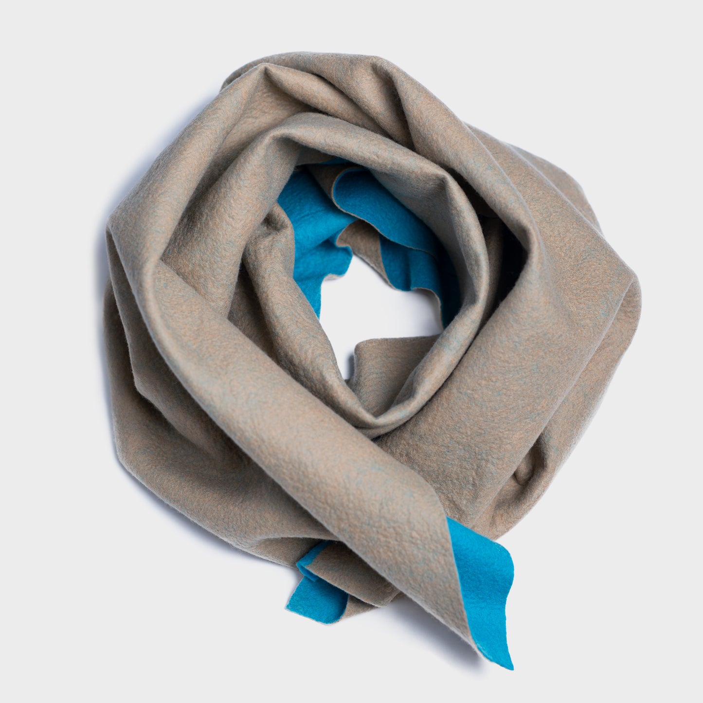 Two-Tone Extra Soft Merino Felt Scarf – Cashmere Feel