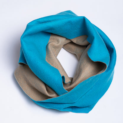 Two-Tone Extra Soft Merino Felt Scarf – Cashmere Feel