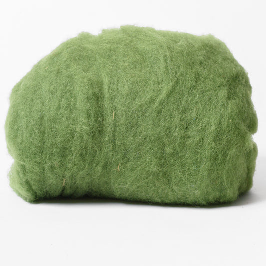 [felted_slippers],[wool_slippers], [burebure_slippers], [warm_wool_slippers], 14 Solid Green Olive Bergschaf Wool for Wet Felting, BureBure handmade felted wool slippers