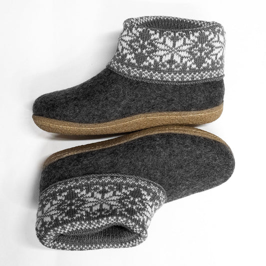 Women's WOOBOOTS with Hand-knitted Warmer- Ready to ship