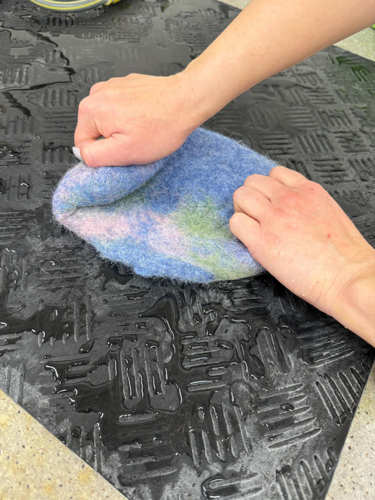 [felted_slippers],[wool_slippers], [burebure_slippers], [warm_wool_slippers], Prefelted Wool Slippers Set + Felting Lessons, BureBure handmade felted wool slippers
