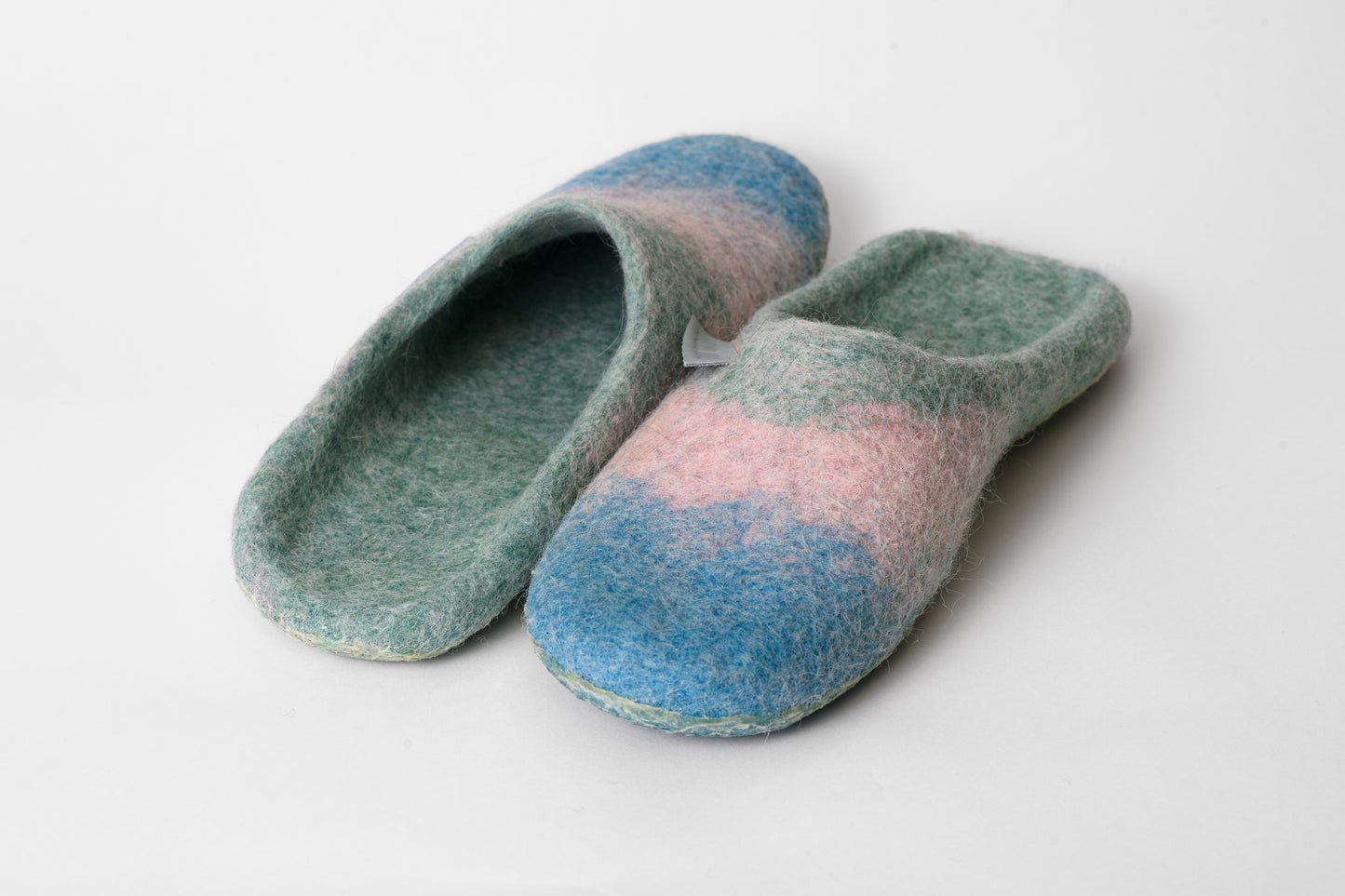 BureBure No Heel Handmade Bedroom Slippers for Women  - Pastel color blends