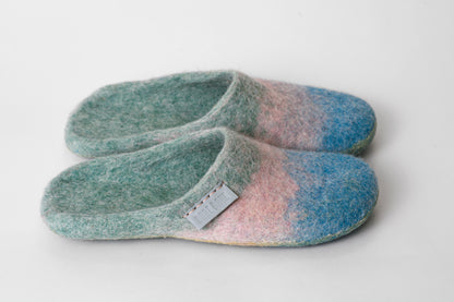 Elegant Closed Toe Bedroom Slippers for Women - Mint, Pink, Turquoise Blue