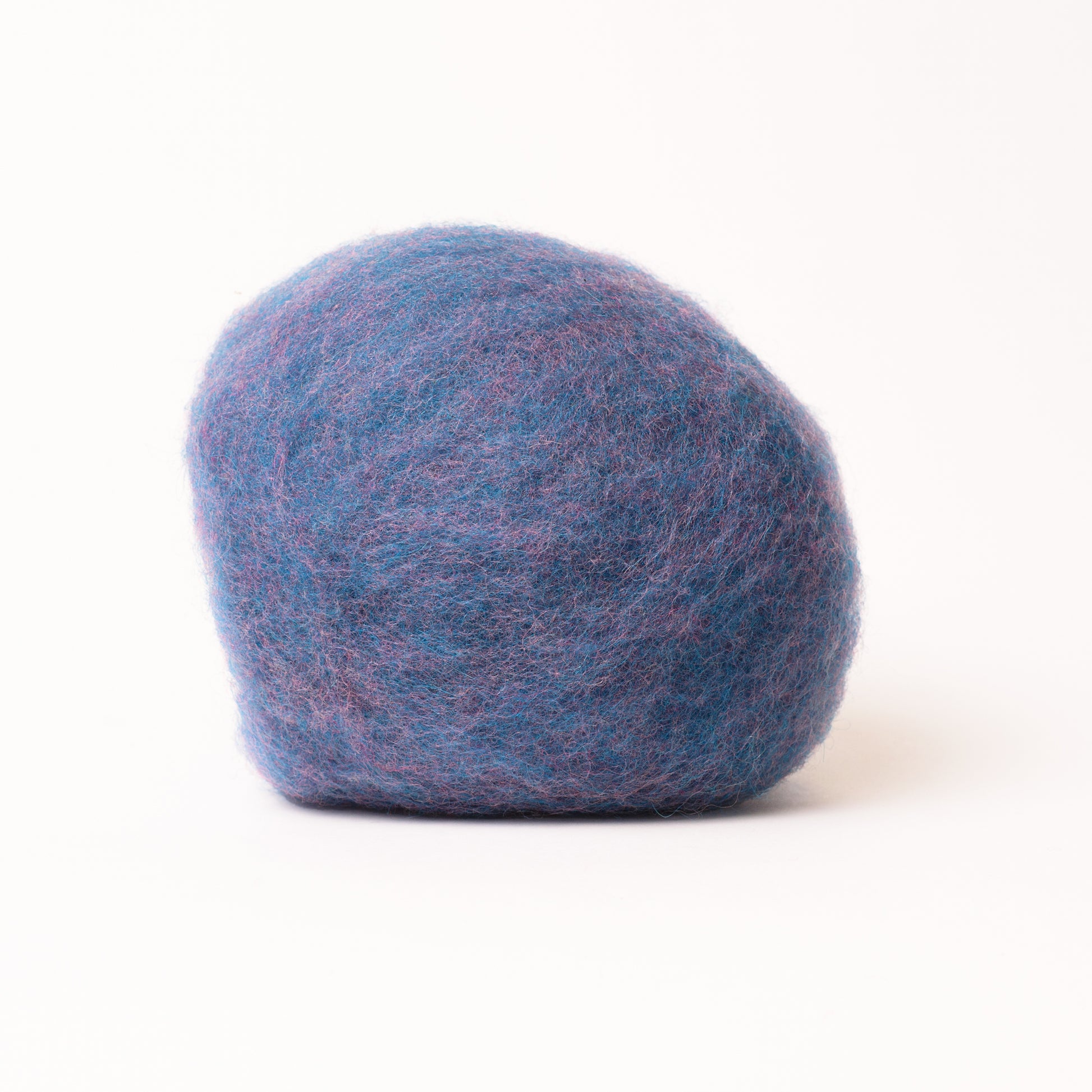 Lavender Blue Color Blend Carded Wet Felting Wool for Sale