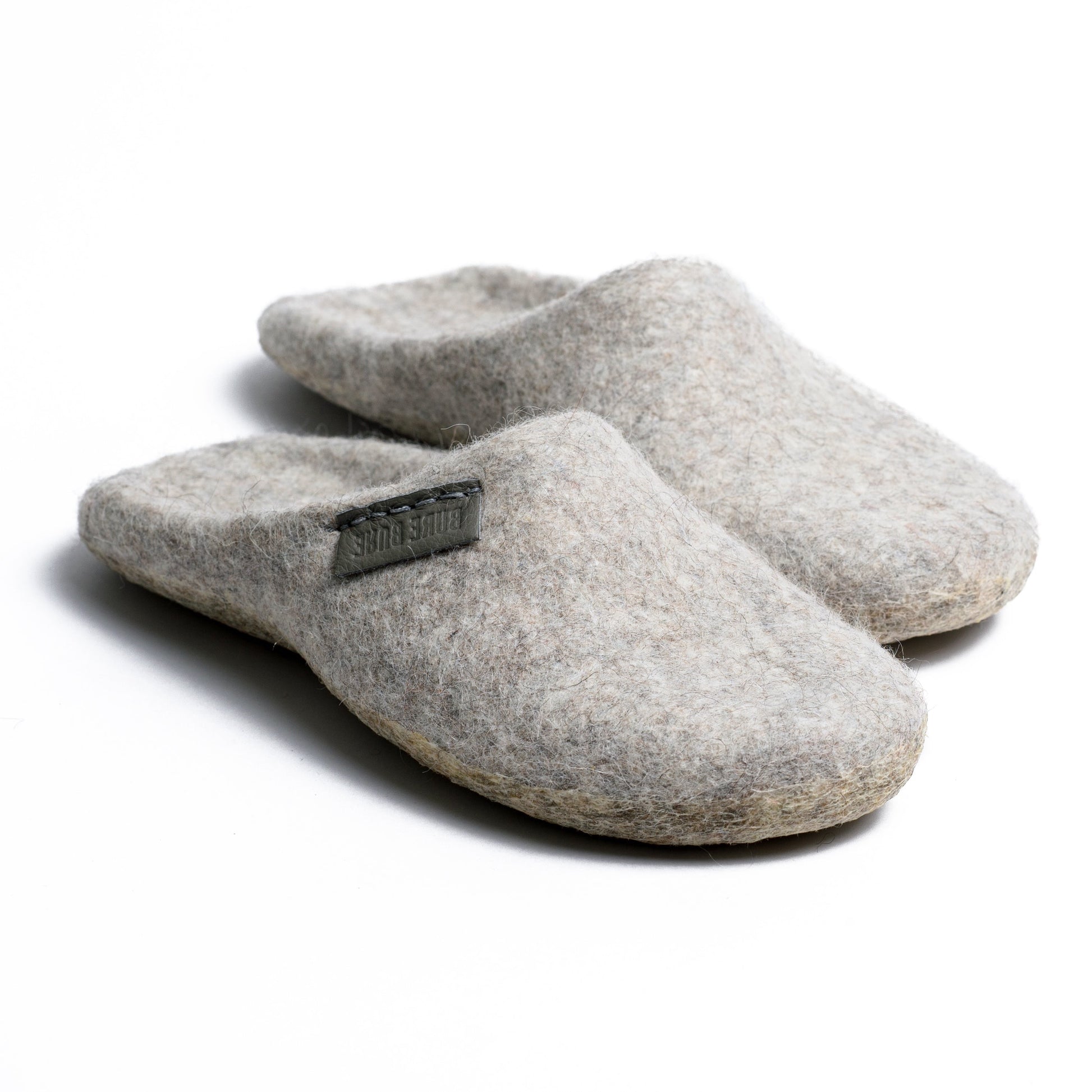 Begravelse Døds kæbe Omkreds Backless Closed Toe Slippers Felted from Organic Wool, Silk and Alpaca –  BureBure shoes and slippers