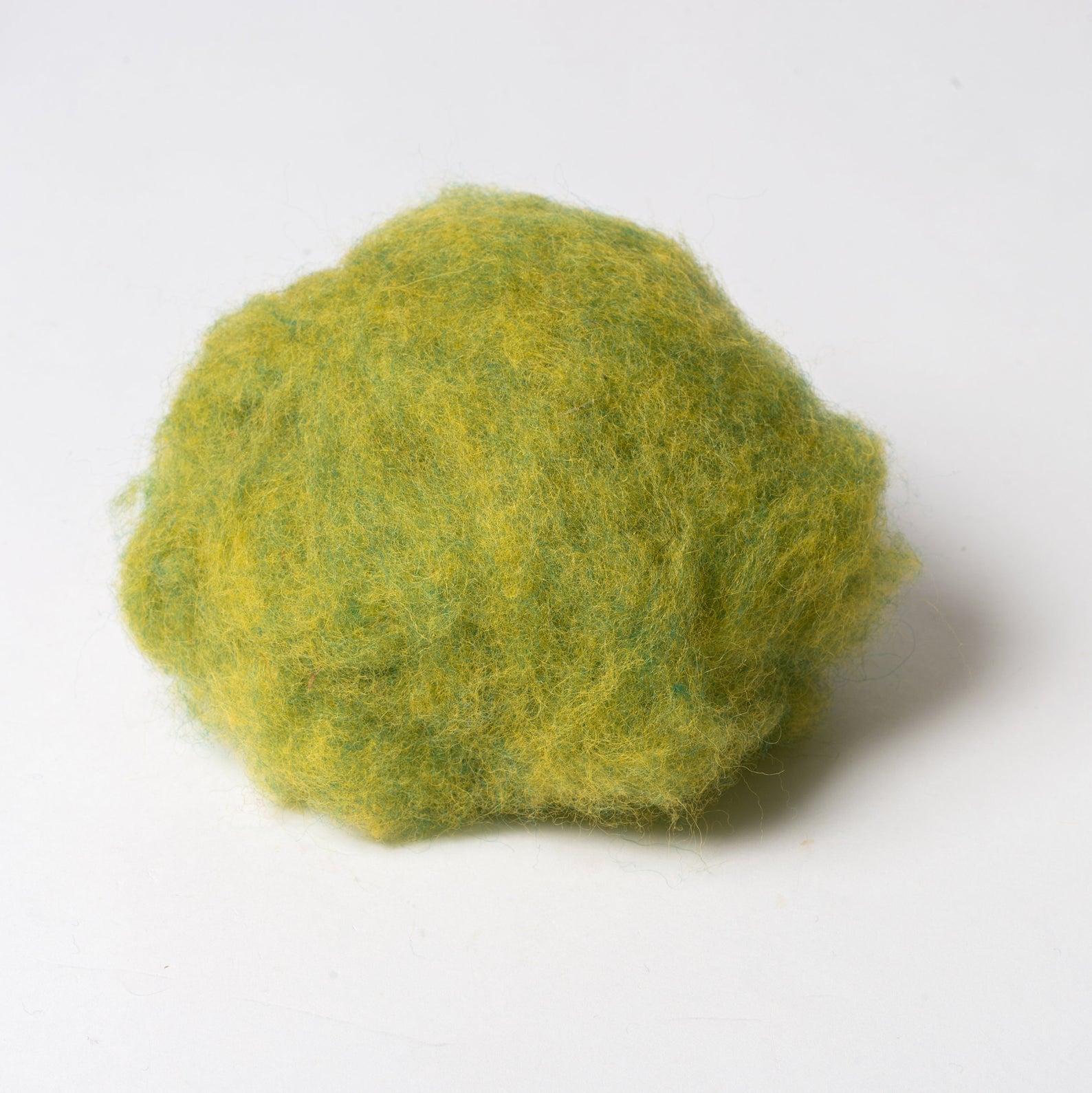 Apple Green Wool for Wet Felting, Tyrolean Bergschaf from BureBure