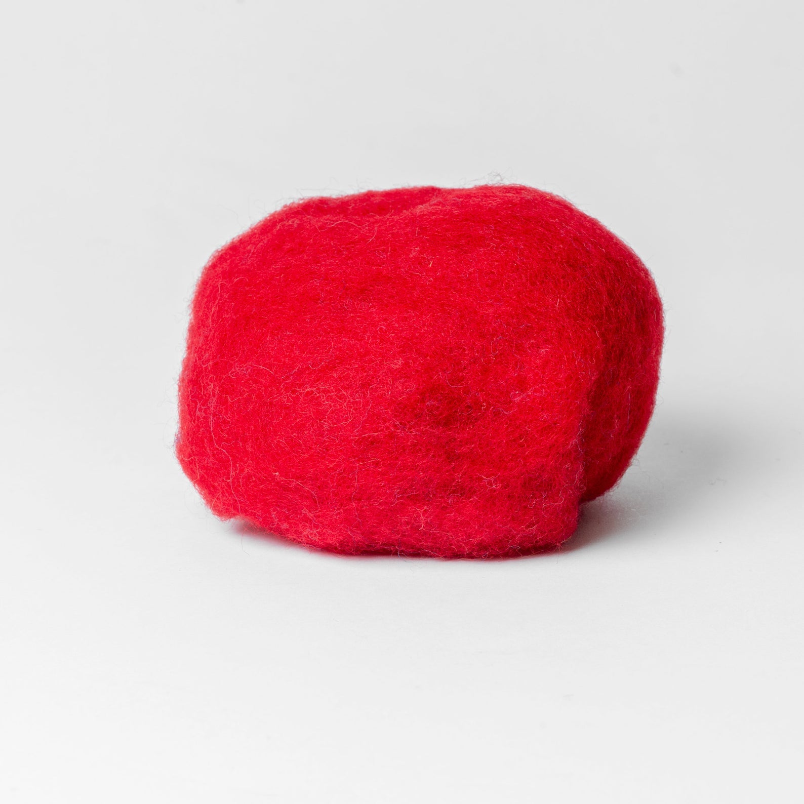 Classic Red Wool for Wet Felting from BureBure Felting Studio