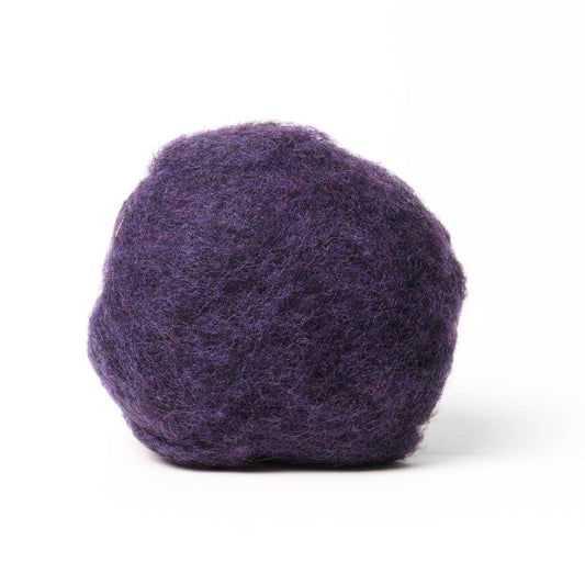 Aubergine Dark Purple Wool for Wet Felting, Tyrolean Bergschaf from BureBure
