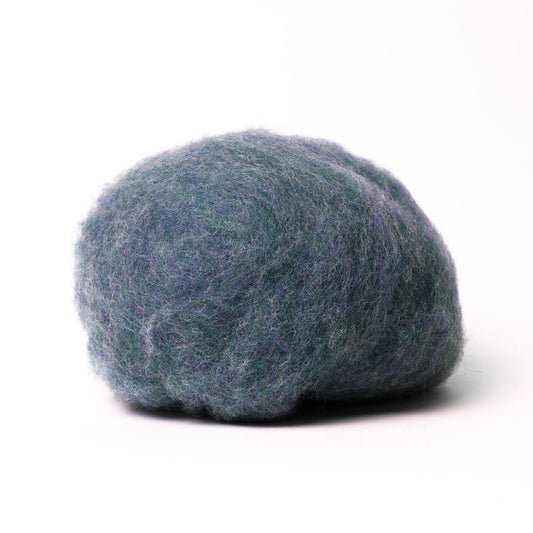 Teal Blue Wool Shade, High Quality Carded Wool for Felting from New BureBure Wool Color Palette