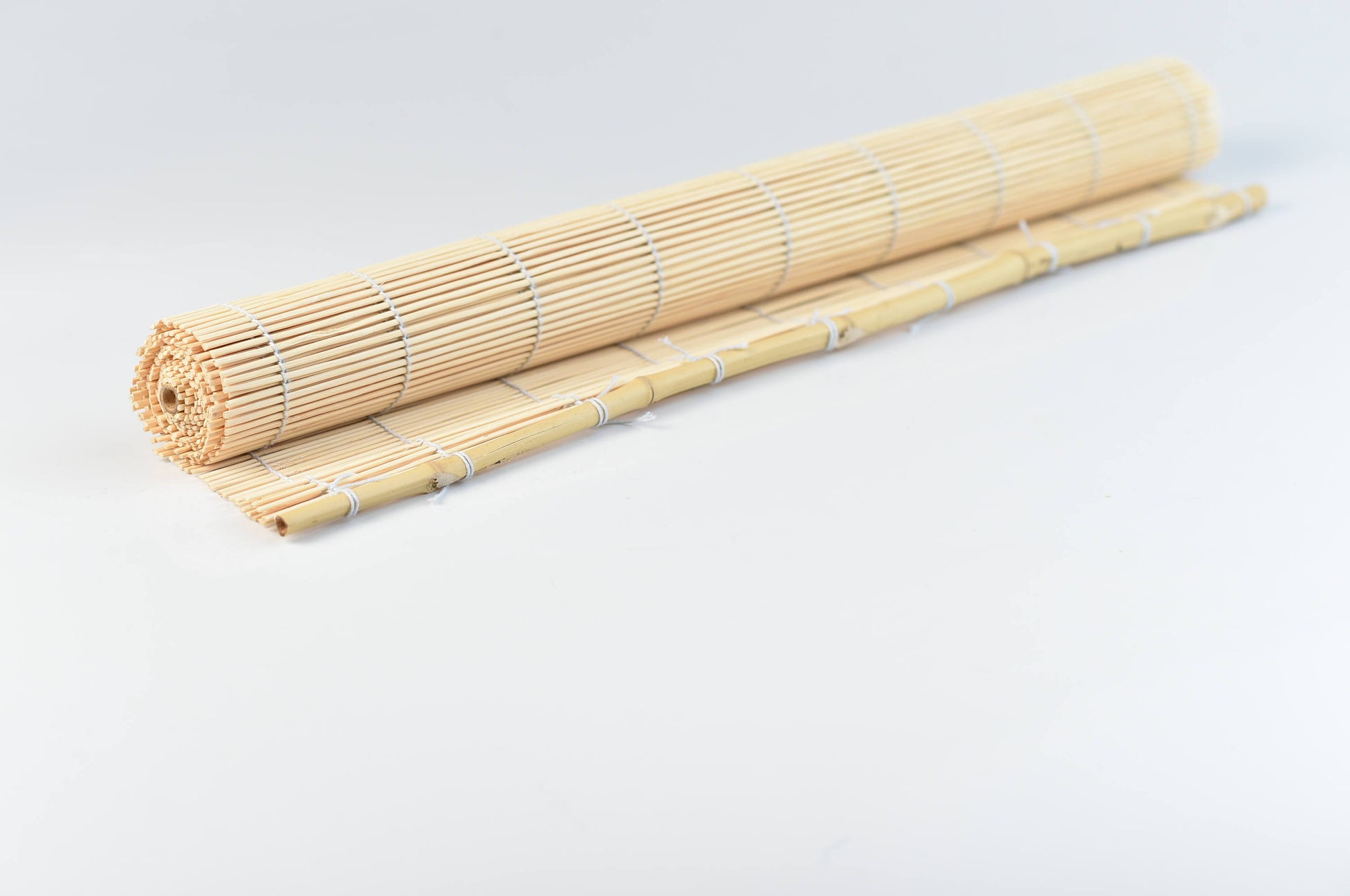 Rolled bamboo mat