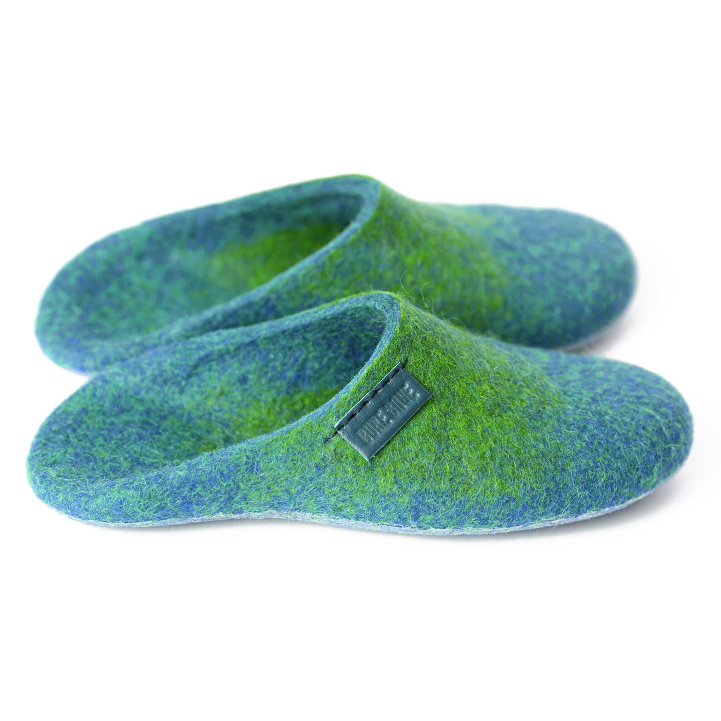 [felted_slippers],[wool_slippers], [burebure_slippers], [warm_wool_slippers], Colorful Felted Wool Slides Slippers for Women, Bure Bure wool slippers